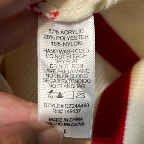 Double Zero Cream and Red Striped Tank Top - Picture 6 of 6